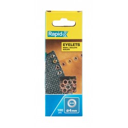 RAPİD KUŞGÖZÜ DELİK HALKA ALİMİNYUM 4 MM 100 ADET