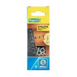 RAPİD KUŞGÖZÜ DELİK HALKA ALİMİNYUM 6 MM 25 ADET