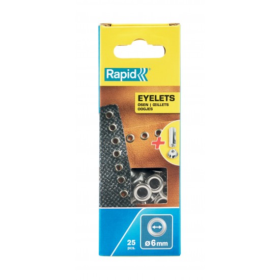 RAPİD KUŞGÖZÜ DELİK HALKA ALİMİNYUM 6 MM 25 ADET