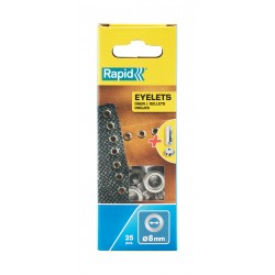 RAPİD KUŞGÖZÜ DELİK HALKA ALİMİNYUM 8 MM 25 ADET