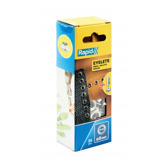 RAPİD KUŞGÖZÜ DELİK HALKA ALİMİNYUM 8 MM 25 ADET