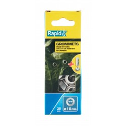 RAPİD KUŞGÖZÜ 2 PARÇA DELİK HALKA ALİMİNYUM 10X21 MM 25 ADET