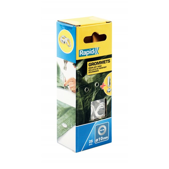 RAPİD KUŞGÖZÜ 2 PARÇA DELİK HALKA ALİMİNYUM 10X21 MM 25 ADET