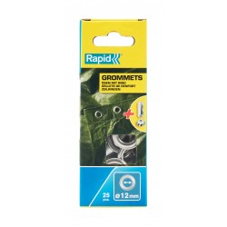 RAPİD KUŞGÖZÜ 2 PARÇA DELİK HALKA ALİMİNYUM 12X23 MM 25 ADET