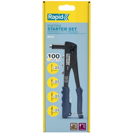 RAPİD RP10 PERÇİN ALETİ +100 ADT PERÇİN DAHİL SET