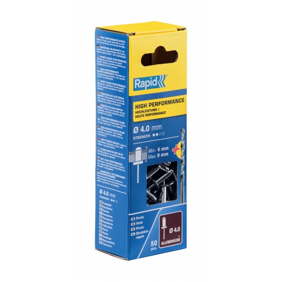 RAPİD PERÇİN Ø4X12MM ALU + MATKAP UCU 50 ADET RAPİD PERÇİN Ø4X12MM ALU + MATKAP UCU 50 ADET
