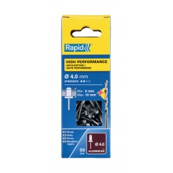 RAPİD PERÇİN Ø4X14MM ALU+MATKAP UCU 50 ADET
