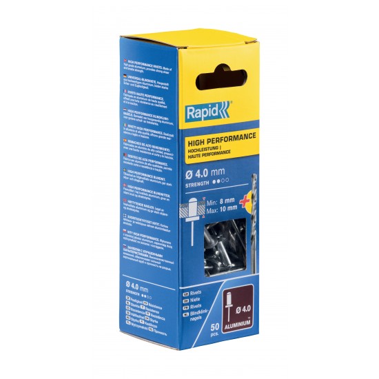 RAPİD PERÇİN Ø4X14MM ALU+MATKAP UCU 50 ADET