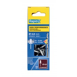 RAPİD PERÇİN Ø4.8X16MM ALU+MATKAP UCU 50 ADET