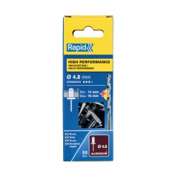 RAPİD PERÇİN Ø4.8X20MM ALU+MATKAP UCU 50 ADET