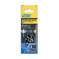 RAPİD PERÇİN Ø4.8X10MM PASLANMAZ + MATKAP UCU 50 ADET