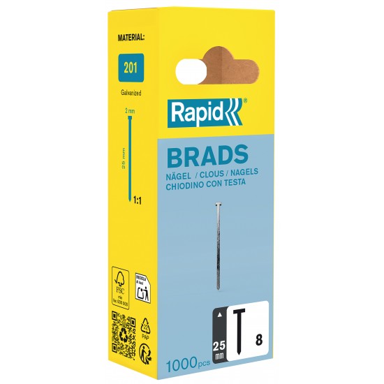RAPİD 8/25 1M ÇİVİ (BLİSTER AMBALAJ) RAPİD 8/25 1M ÇİVİ (BLİSTER AMBALAJ)