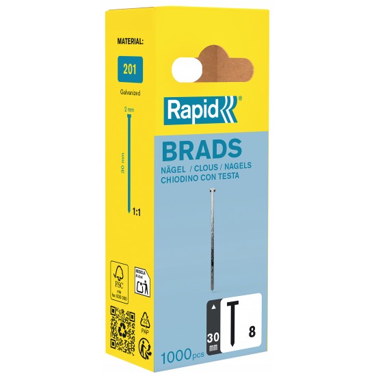 RAPİD 8/30 1M ÇİVİ (BLİSTER AMBALAJ) RAPİD 8/30 1M ÇİVİ (BLİSTER AMBALAJ)